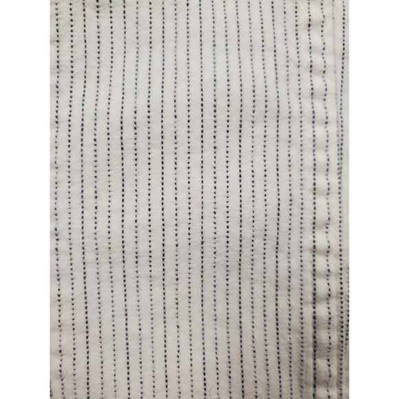 Women's Free People White & Black Pinstripe Mini Skirt Size 0 Stretchy - Picture 6 of 7